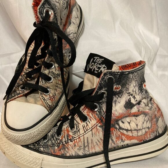 Converse Chuck Taylor DC Comics High-Top The Joker Ha Ha Ha Themed - Picture 1 of 4